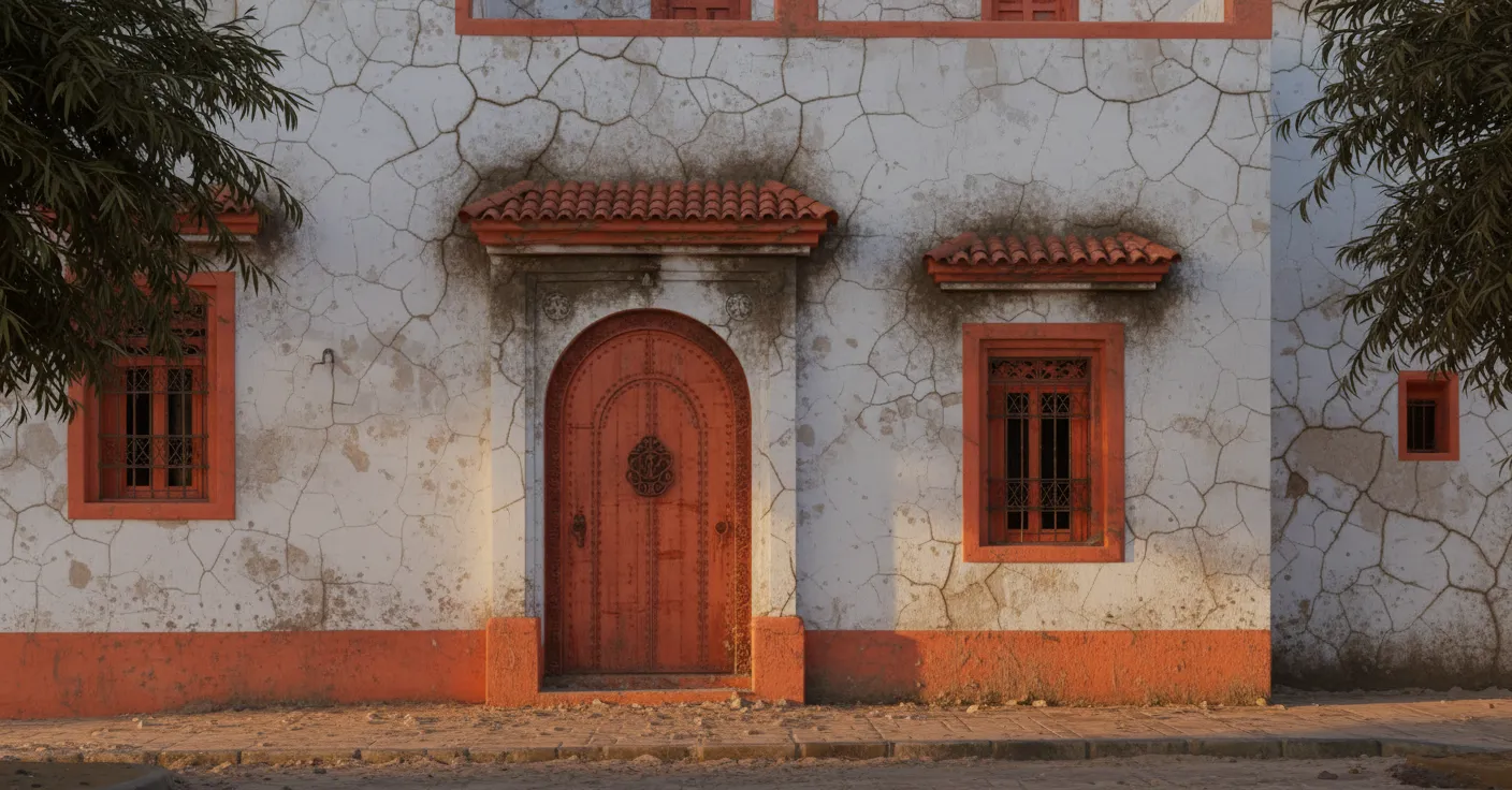 Façade avant et après rénovation — avant